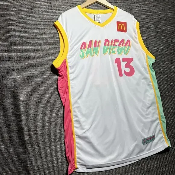Padres City Connect Machado Basketball Jersey Mens XL White Giveaway 13 - Picture 6 of 14